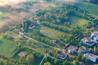 Vue aérienne de Clinique Rosentritt au Salinenpark à Bad Rappenau dans le département Bade-Wurtemberg, Allemagne