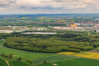 Vue aérienne de Spitalholz près de Gochsheim à Schweinfurt dans le département Bavière, Allemagne