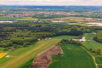 Vue aérienne de EDSF de l'est à Gochsheim dans le département Bavière, Allemagne