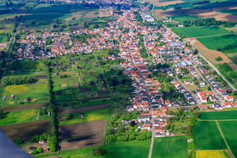 Vue aérienne de Village sur le Viehstrich vu du nord-est à Steinfeld dans le département Rhénanie-Palatinat, Allemagne