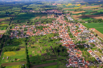 Photographie aérienne de Village sur le Viehstrich vu du nord-est à Steinfeld dans le département Rhénanie-Palatinat, Allemagne