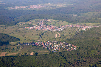 Vue d'oiseau de Quartier Schluttenbach in Ettlingen dans le département Bade-Wurtemberg, Allemagne