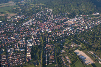 Enregistrement par drone de Ettlingen dans le département Bade-Wurtemberg, Allemagne