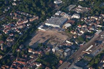 Vue aérienne de Bardusch GmbH à Ettlingen dans le département Bade-Wurtemberg, Allemagne
