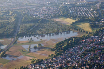 Vue d'oiseau de Quartier Rüppurr in Karlsruhe dans le département Bade-Wurtemberg, Allemagne