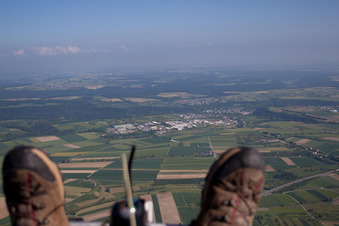 Vue aérienne de Aérodrome UL, Sulz-Kastell à Sulz am Neckar dans le département Bade-Wurtemberg, Allemagne