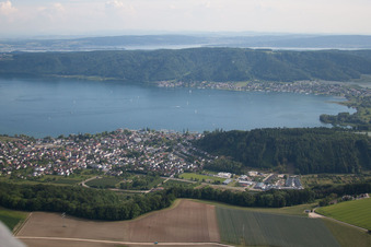 Vue oblique de Quartier Ludwigshafen in Bodman-Ludwigshafen dans le département Bade-Wurtemberg, Allemagne