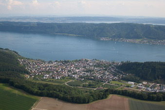 Quartier Ludwigshafen in Bodman-Ludwigshafen dans le département Bade-Wurtemberg, Allemagne d'en haut