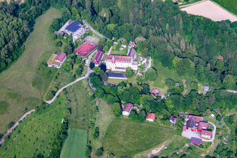 Collège international de Salem Schloss Salem à Überlingen dans le département Bade-Wurtemberg, Allemagne d'en haut
