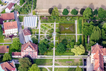 Vue aérienne de Château de l'école Salem à le quartier Stefansfeld in Salem dans le département Bade-Wurtemberg, Allemagne
