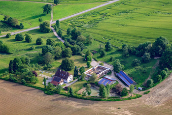 Vue aérienne de M4Com System GmbH à le quartier Stefansfeld in Salem dans le département Bade-Wurtemberg, Allemagne