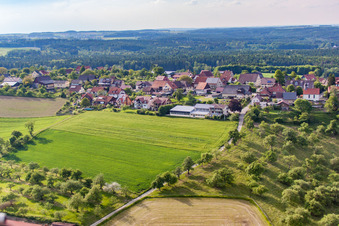 Quartier Taisersdorf in Owingen dans le département Bade-Wurtemberg, Allemagne d'en haut