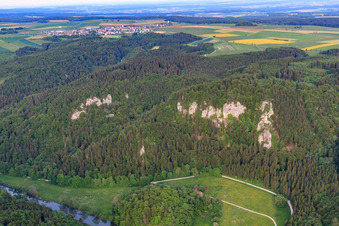 Vue aérienne de Scheuerlehof à Buchheim à Buchheim dans le département Bade-Wurtemberg, Allemagne