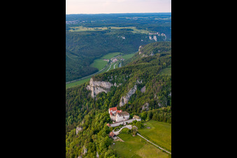 Gorges du Danube à Leibertingen dans le département Bade-Wurtemberg, Allemagne d'en haut
