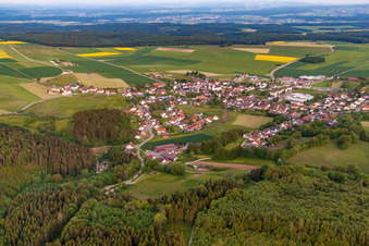 Gorges du Danube à Leibertingen dans le département Bade-Wurtemberg, Allemagne hors des airs