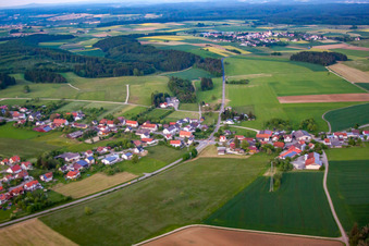Vue aérienne de Quartier Langenhart in Meßkirch dans le département Bade-Wurtemberg, Allemagne