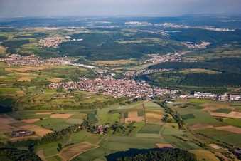 Photographie aérienne de Quartier Königsbach in Königsbach-Stein dans le département Bade-Wurtemberg, Allemagne