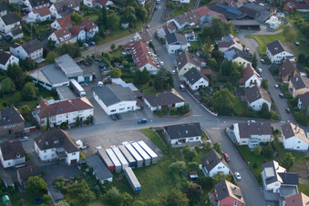 Vue aérienne de ENDERES Freight Forwarding à le quartier Diedelsheim in Bretten dans le département Bade-Wurtemberg, Allemagne