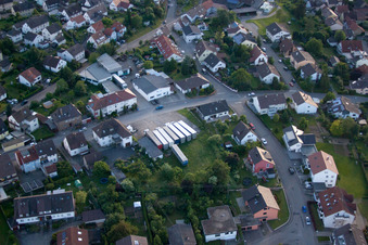 Vue aérienne de ENDERES Freight Forwarding à le quartier Diedelsheim in Bretten dans le département Bade-Wurtemberg, Allemagne