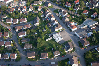 Vue aérienne de ENDERES Logistique, Transit à le quartier Diedelsheim in Bretten dans le département Bade-Wurtemberg, Allemagne