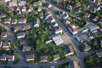Vue aérienne de ENDERES Logistique, Transit à le quartier Diedelsheim in Bretten dans le département Bade-Wurtemberg, Allemagne