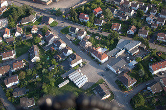 Vue oblique de ENDERES Logistique, Transit à le quartier Diedelsheim in Bretten dans le département Bade-Wurtemberg, Allemagne