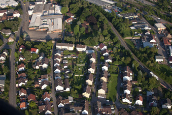 Quartier Diedelsheim in Bretten dans le département Bade-Wurtemberg, Allemagne vue d'en haut