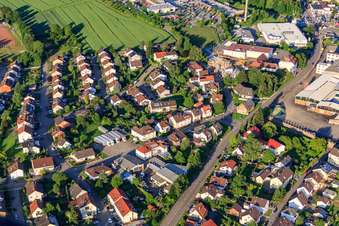 Vue aérienne de Logistique ENDERES Forwarding à le quartier Diedelsheim in Bretten dans le département Bade-Wurtemberg, Allemagne