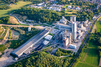 Quartier Wössingen in Walzbachtal dans le département Bade-Wurtemberg, Allemagne d'en haut