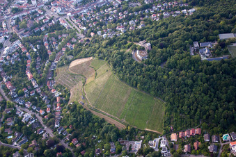 Quartier Durlach in Karlsruhe dans le département Bade-Wurtemberg, Allemagne vue d'en haut
