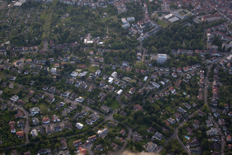 Quartier Durlach in Karlsruhe dans le département Bade-Wurtemberg, Allemagne depuis l'avion