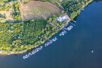 Vue oblique de Club d'aviron Rastatt 1898 eV à Elchesheim-Illingen dans le département Bade-Wurtemberg, Allemagne