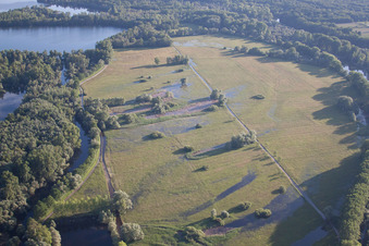 Munchhausen dans le département Bas Rhin, France depuis l'avion
