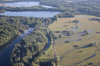 Vue d'oiseau de Munchhausen dans le département Bas Rhin, France