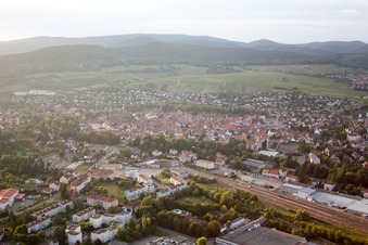 Vue aérienne de Wissembourg dans le département Bas Rhin, France