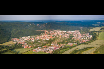 Vue aérienne de Au pied du Harz à Thale dans le département Saxe-Anhalt, Allemagne