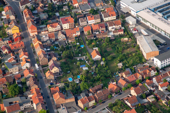 Vue aérienne de Rue Brücken à Thale dans le département Saxe-Anhalt, Allemagne