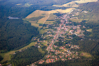 Vue aérienne de Quartier Friedrichsbrunn in Thale dans le département Saxe-Anhalt, Allemagne