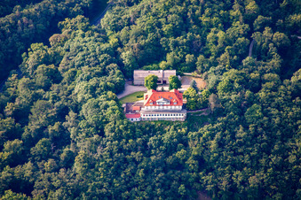 Vue aérienne de Stubenberg à le quartier Gernrode in Quedlinburg dans le département Saxe-Anhalt, Allemagne
