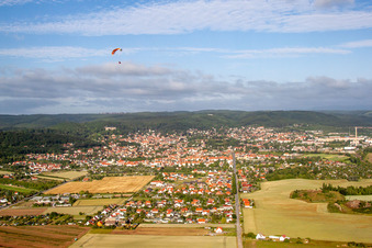 Vue aérienne de Blankenburg dans le département Saxe-Anhalt, Allemagne