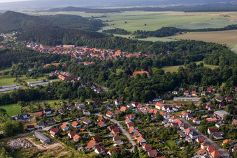 Vue aérienne de Quartier Langenstein in Halberstadt dans le département Saxe-Anhalt, Allemagne
