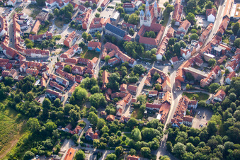 Vue aérienne de Grudenberg à Halberstadt dans le département Saxe-Anhalt, Allemagne