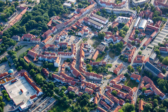 Vue aérienne de Abbotshof à Halberstadt dans le département Saxe-Anhalt, Allemagne