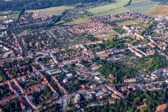 Vue aérienne de B81 à Halberstadt dans le département Saxe-Anhalt, Allemagne