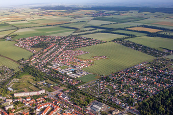 Photographie aérienne de Halberstadt dans le département Saxe-Anhalt, Allemagne