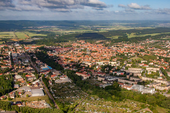 Vue aérienne de Clinique du Harz Dorothea Christiane Erxleben à Quedlinburg dans le département Saxe-Anhalt, Allemagne