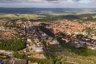 Photographie aérienne de Quedlinburg dans le département Saxe-Anhalt, Allemagne