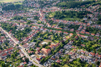 Vue aérienne de Entre la B185 et l'Allee à Ballenstedt dans le département Saxe-Anhalt, Allemagne