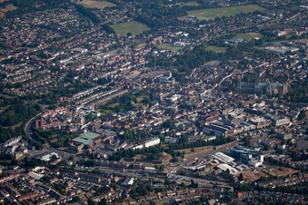 Photographie aérienne de Canterbury à Thanington dans le département Angleterre, Grande Bretagne