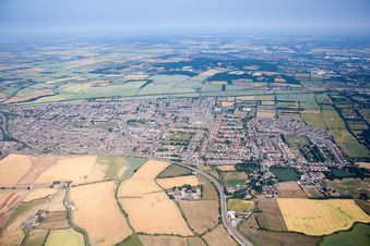 Vue aérienne de Shell Haven dans le département Angleterre, Grande Bretagne
